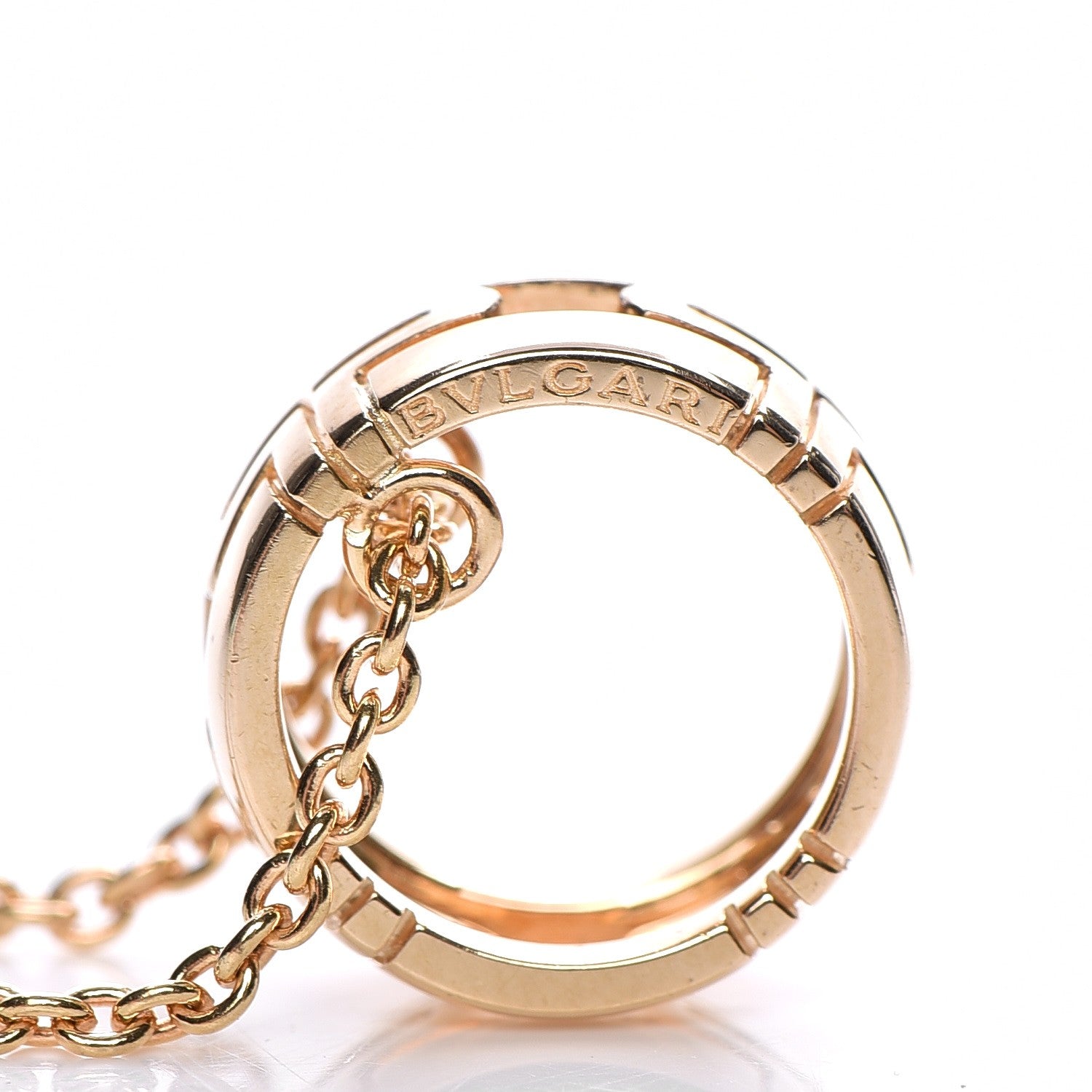 Bulgari 18K Yellow Gold Parentesi Pendant Necklace 8 of 8