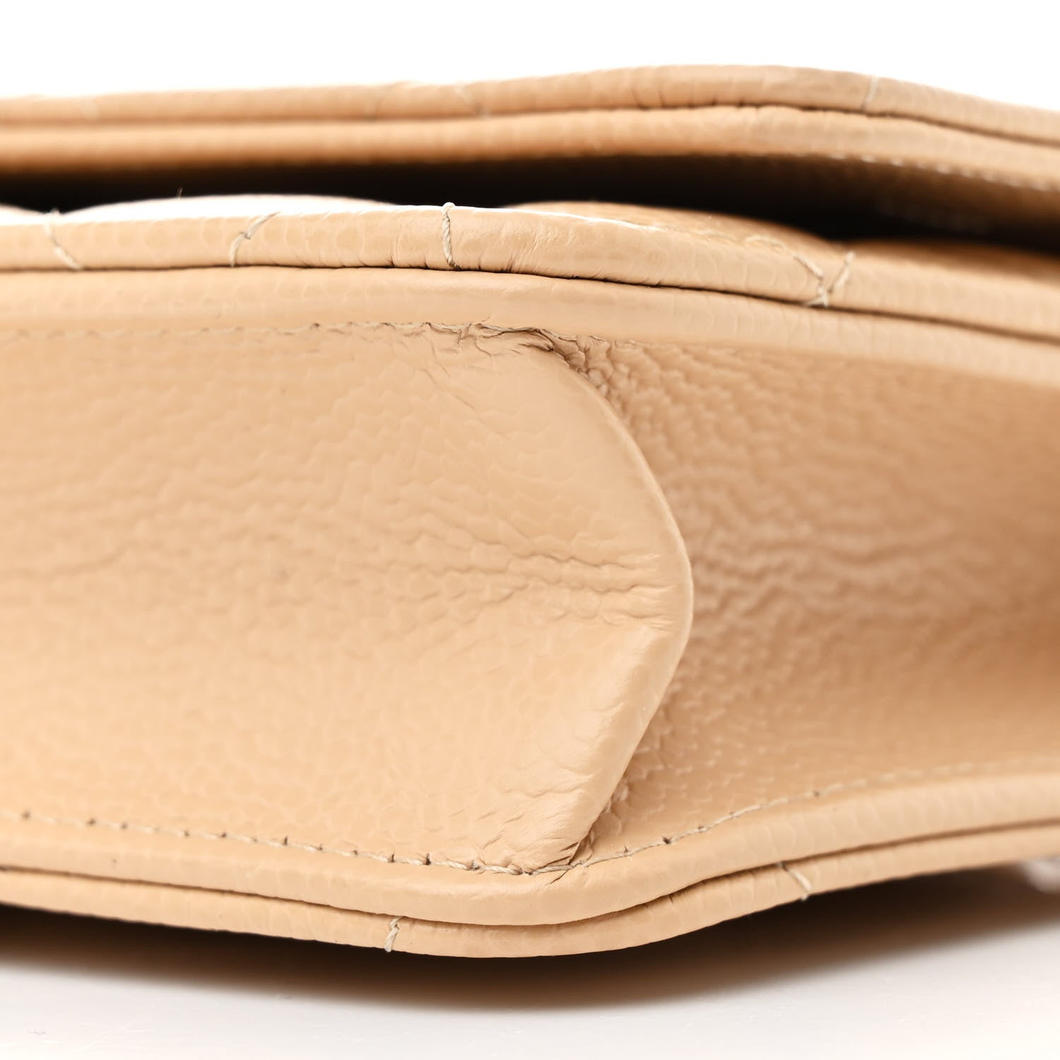 Chanel Caviar Quilted Wallet On Chain WOC Beige 11 of 12