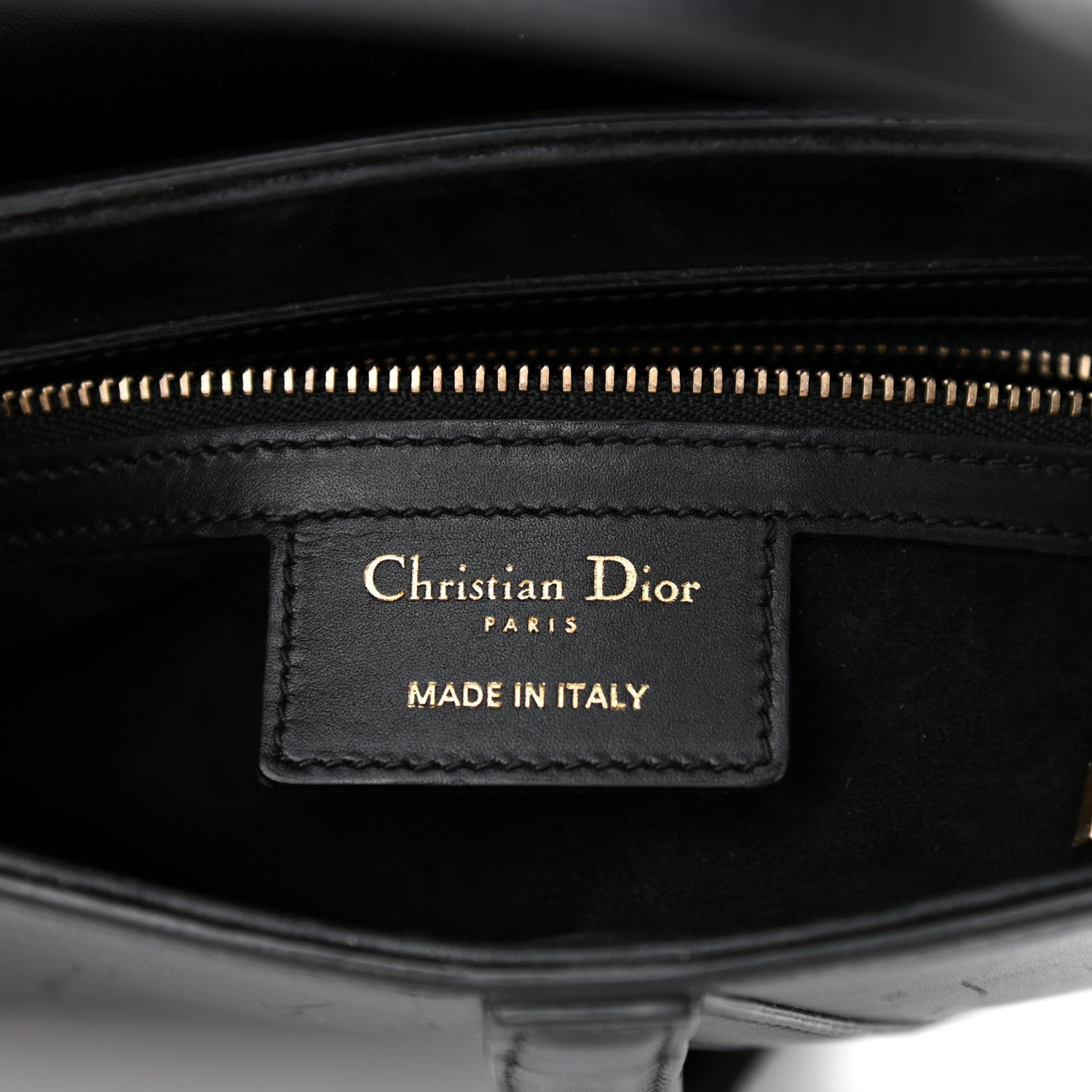 Christian Dior Calfskin Saddle Bag Black 6 of 10