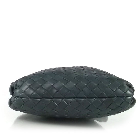 Vintage Woven Small Frame Bag Dark Green