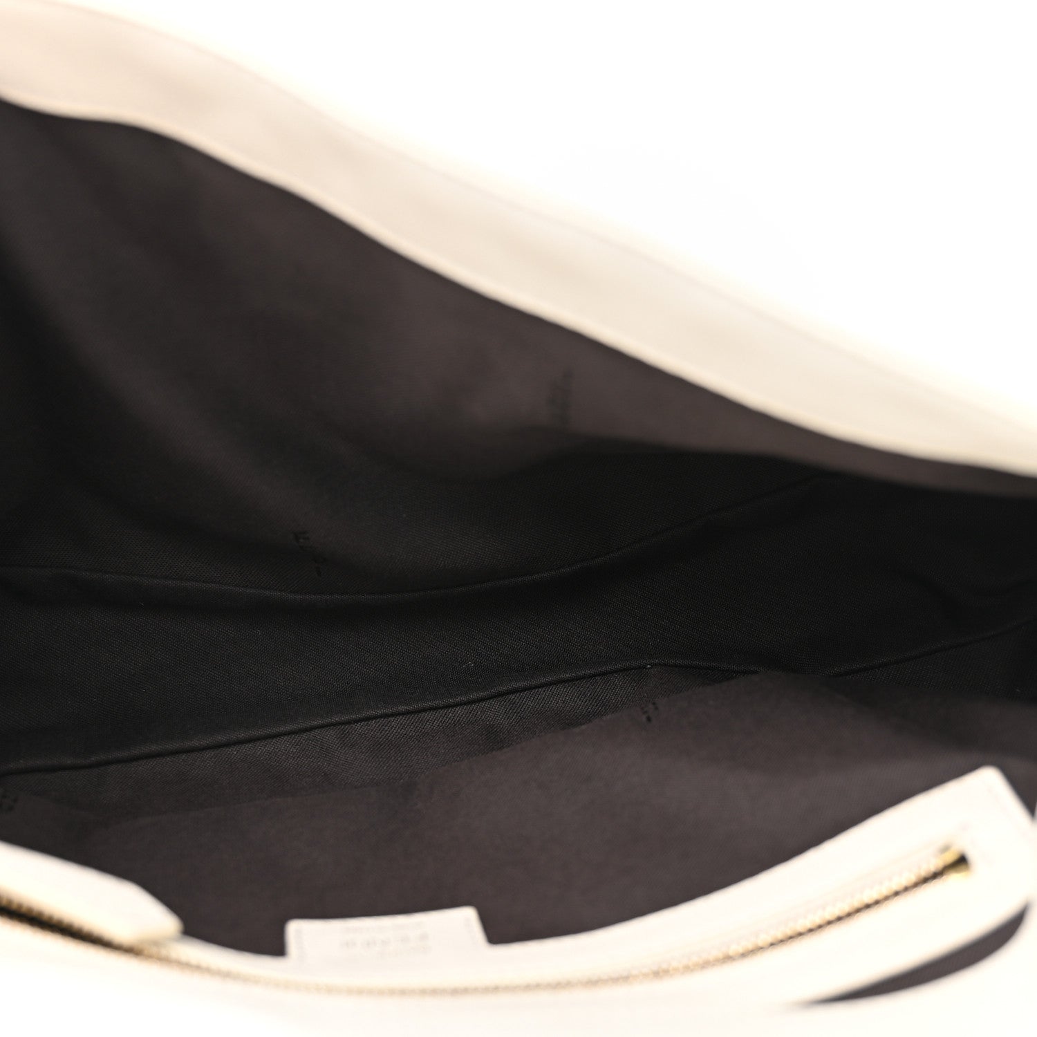 Fendi Nappa FF 1974 Embossed Large Baguette White 5 of 14