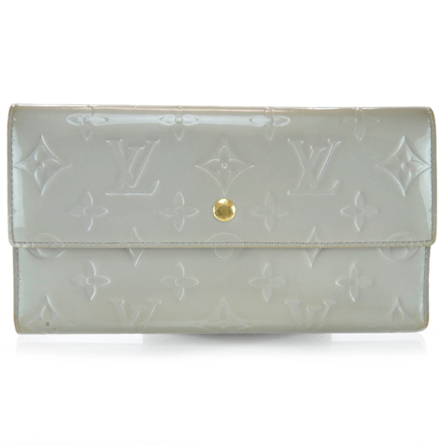 Louis Vuitton Vernis Porte Tresor International Wallet Silver 1 of 6