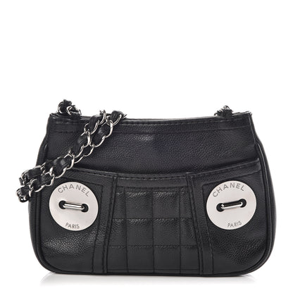 Chanel Caviar Square Quilted Shoulder Bag Black 1 of 9