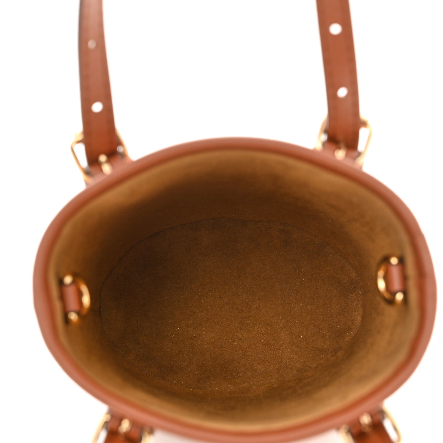 Metallic Monogram LV Garden Nano Bucket Bag Gold