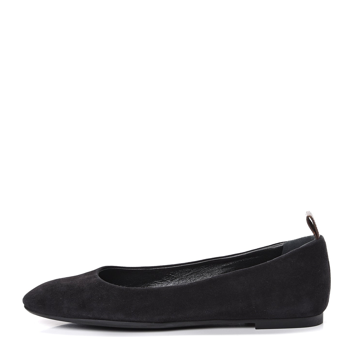 Suede Monogram Uniformes Ballet Flats 41 Black