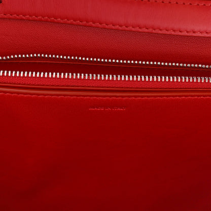 Celine Box Calfskin Medium Classic Box Flap Bag Red 7 of 10