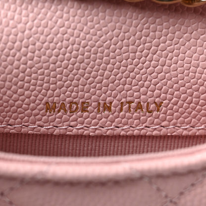 Chanel Caviar Quilted Flap Chain Waist Bag Pink 8 of 11