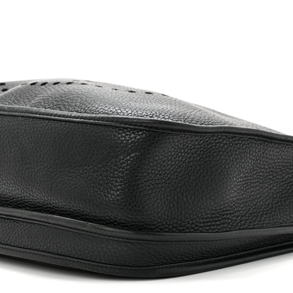 Hermes Taurillon Clemence EVELYNE III GM Black 10 of 11