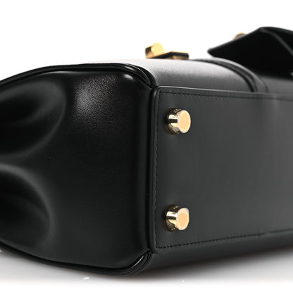 Celine Satinated Calfskin Mini 16 Top Handle Bag Black 8 of 10