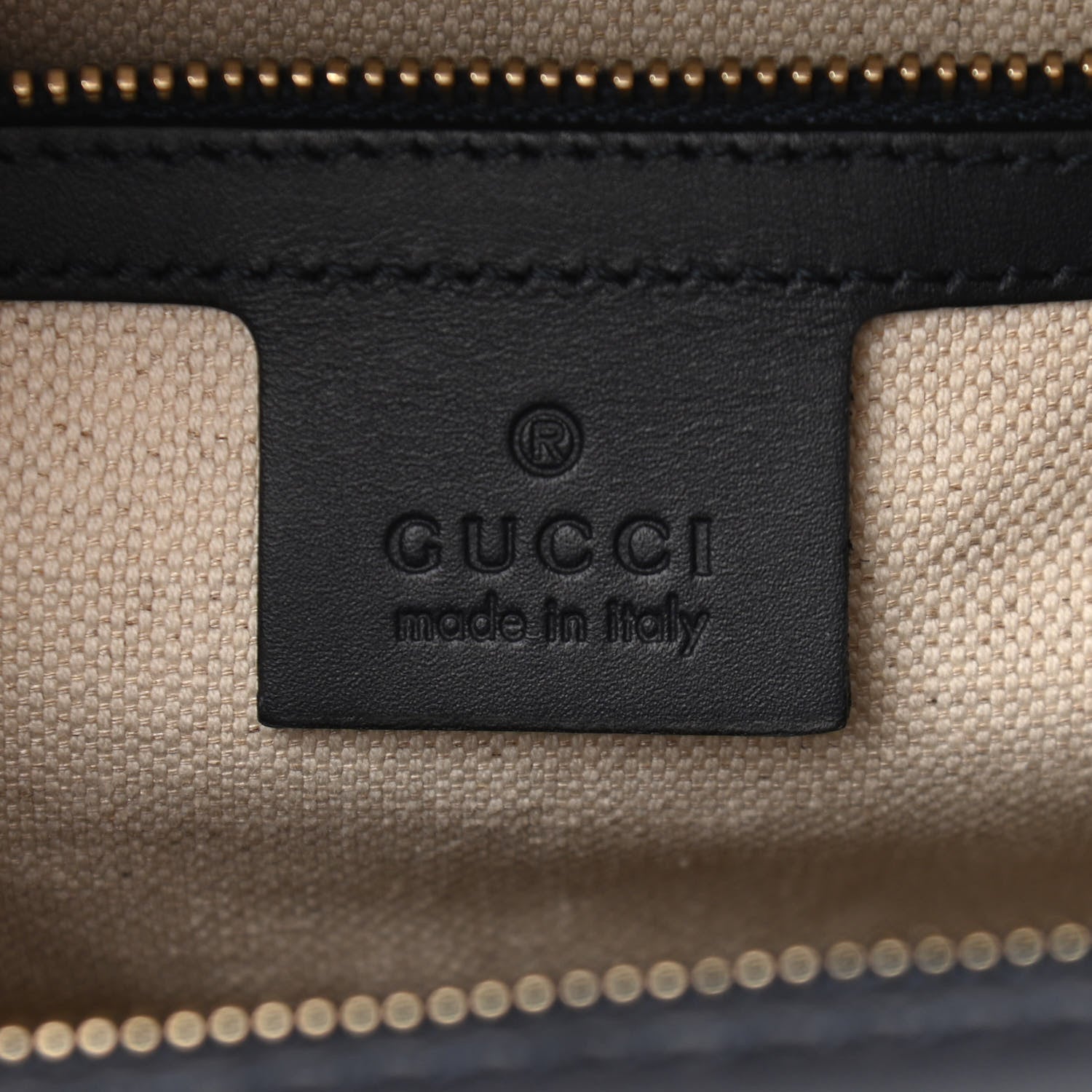 Gucci Monogram Selleria Calfskin Vintage Web Medium Boston Beige Blue 6 of 10