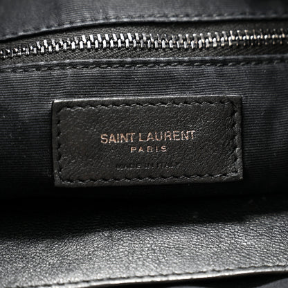Saint Laurent Crinkled Calfskin Matelasse Monogram Large Niki Shopper Tote Black 6 of 12