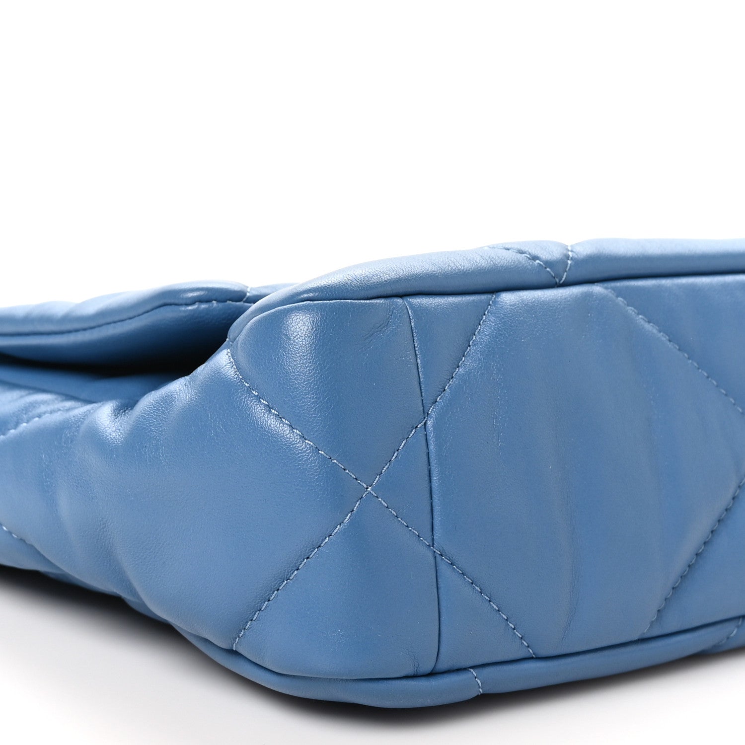 Chanel Lambskin Quilted Medium Chanel 19 Flap Blue 9 of 10
