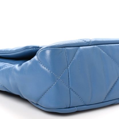 Chanel Lambskin Quilted Medium Chanel 19 Flap Blue 9 of 10