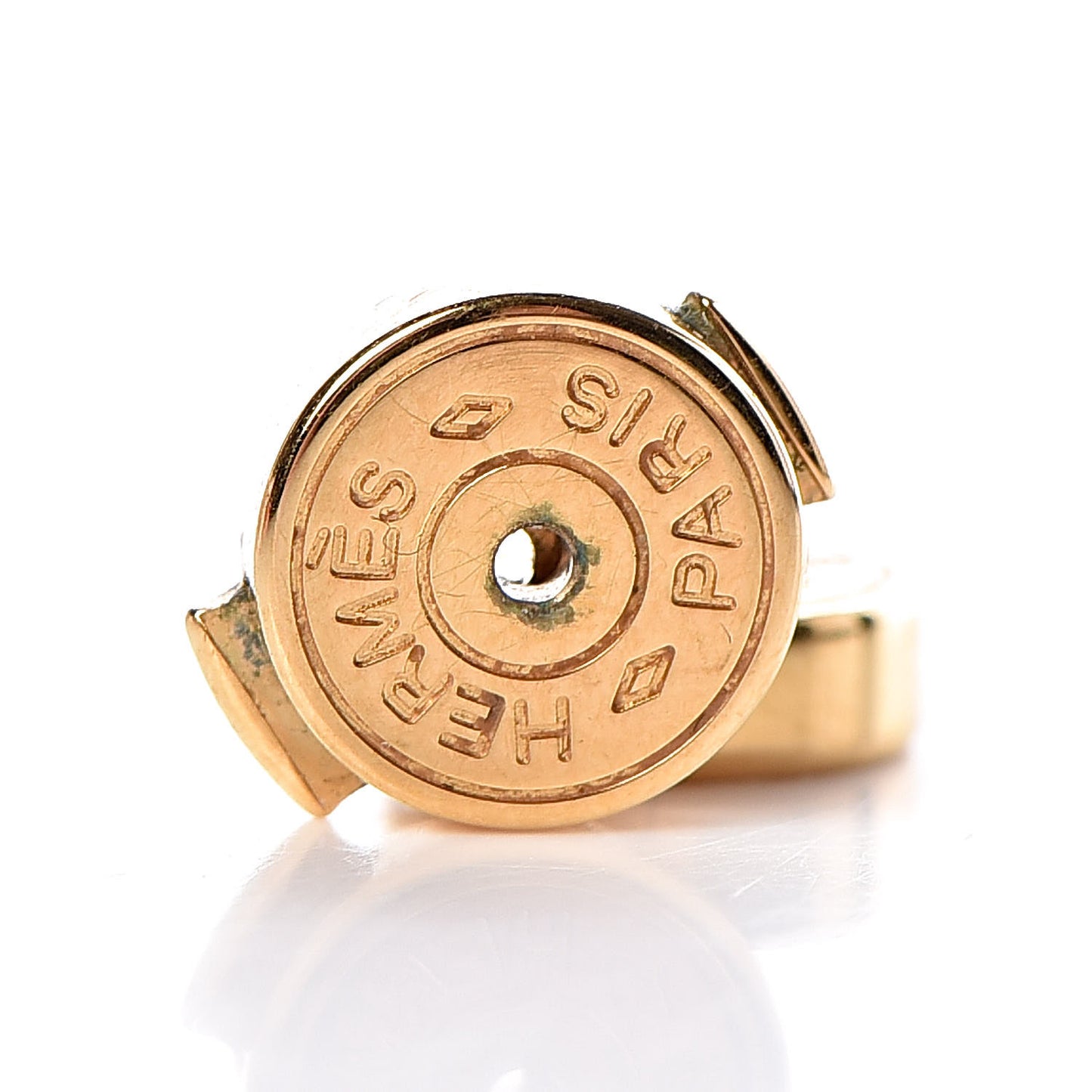 Gold Lacquered Pop H Earrings Rose Dragee