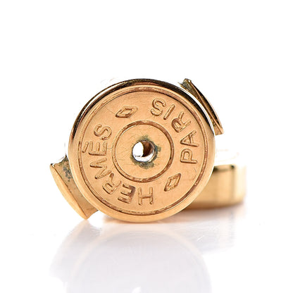Hermes Gold Lacquered Pop H Earrings Rose Dragee 3 of 5