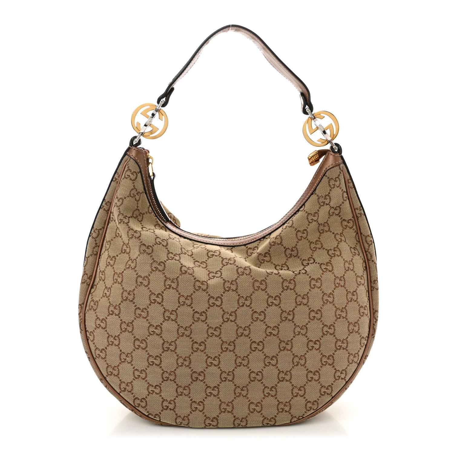 Gucci Monogram Medium GG Twins Hobo Bronze 1 of 10