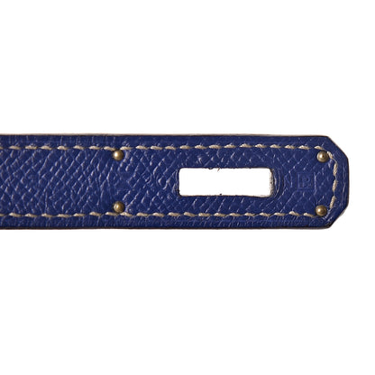 Hermes Epsom Candy Kelly Retourne 32 Bleu Electrique Mykonos 7 of 10