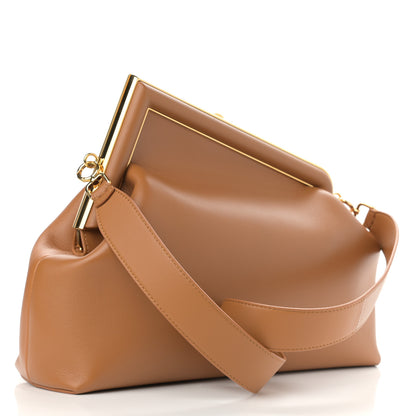 Fendi Shiny Nappa Medium Fendi First Caramello 3 of 12
