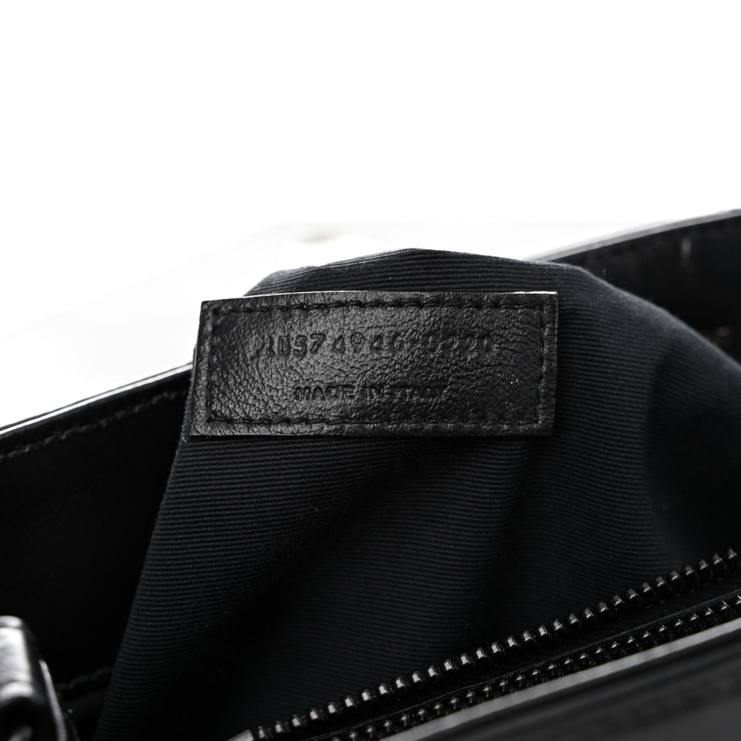 Calfskin Y Quilted Monogram Monochrome Medium Loulou Chain Satchel Black