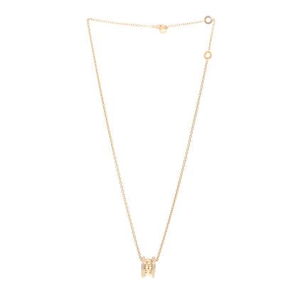 Bulgari 18K Yellow Gold Diamond .38ctw B.Zero1 Rock Pendant Necklace 3 of 5