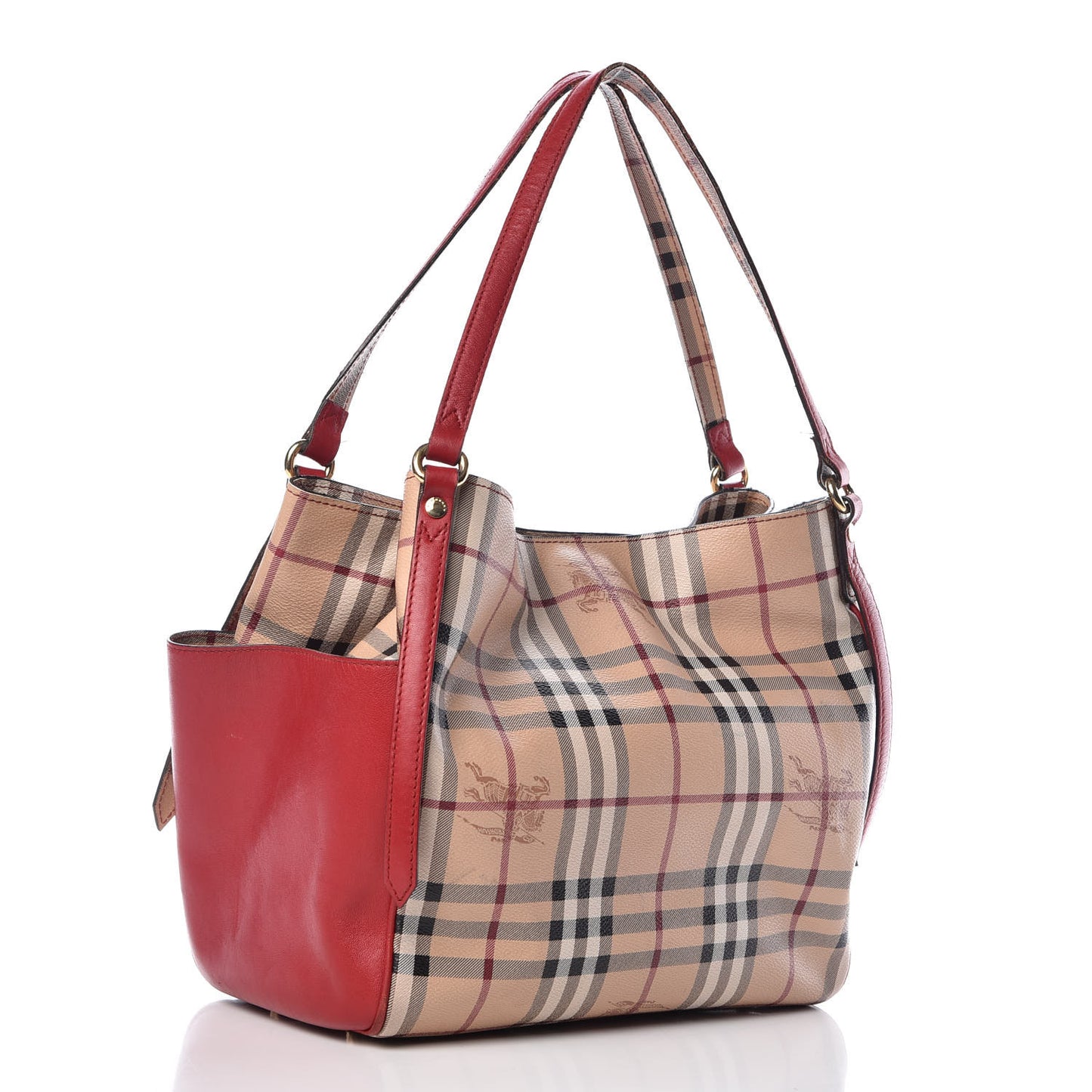 Haymarket Check Small Canterbury Tote Military Red