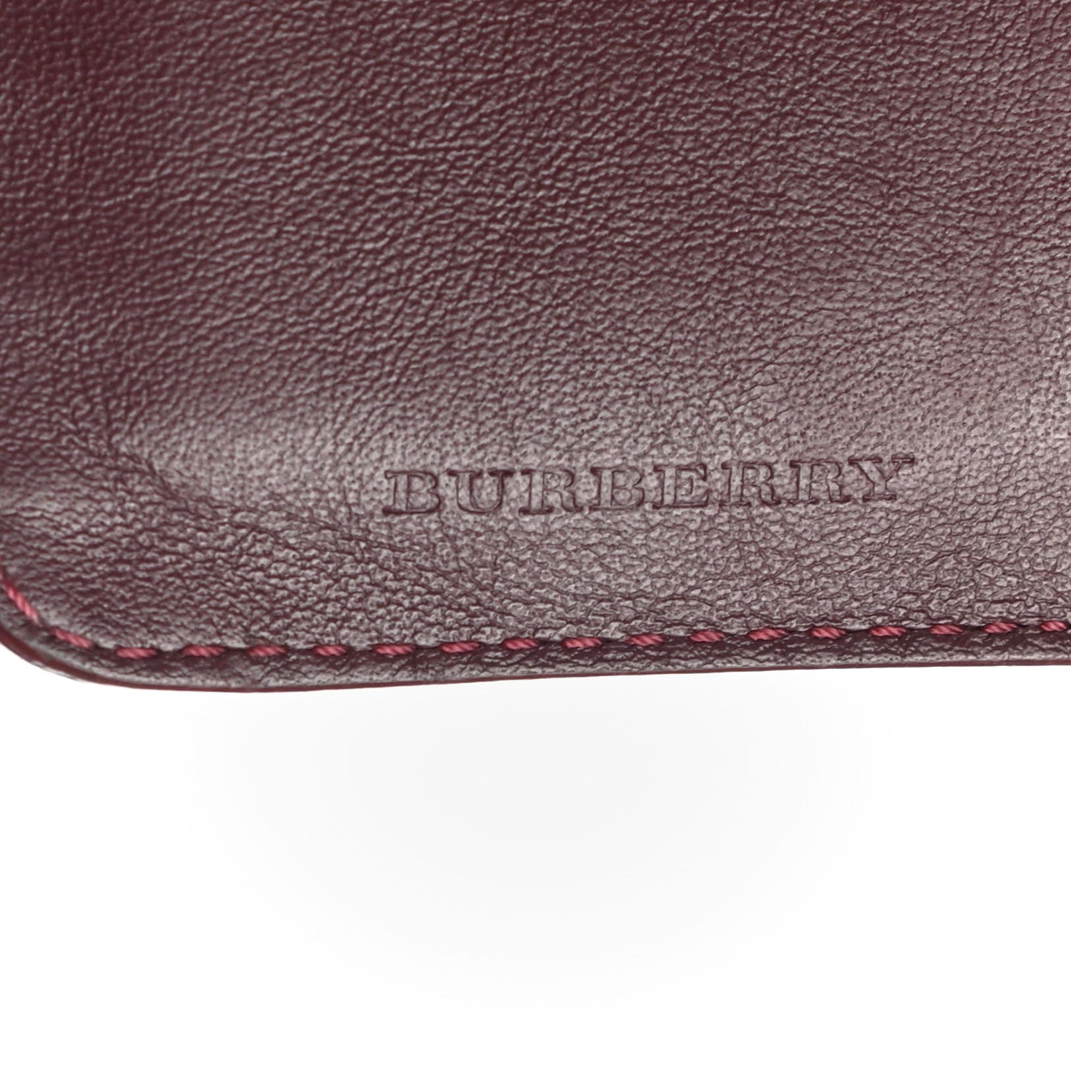 Burberry Patent London Bi-Fold Compact Wallet Burgundy 5 of 6