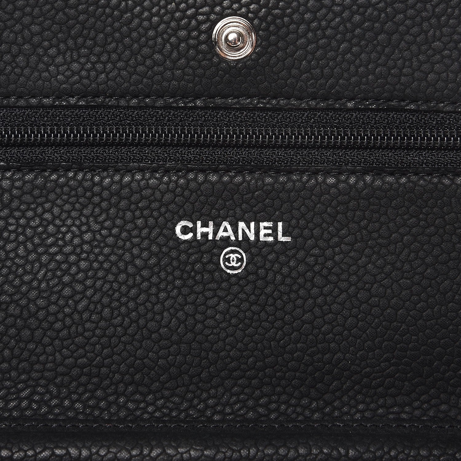 Chanel Iridescent Caviar Quilted Wallet On Chain WOC Black 6 of 8
