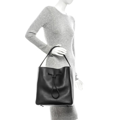 3.1 Phillip Lim 3.1 Calfskin Large Soleil Bucket Bag Black 2 of 8