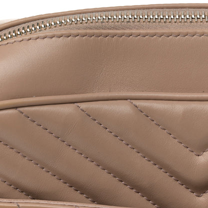 Saint Laurent Calfskin Matelasse Monogram Lou Camera Bag Dark Latte 16 of 16