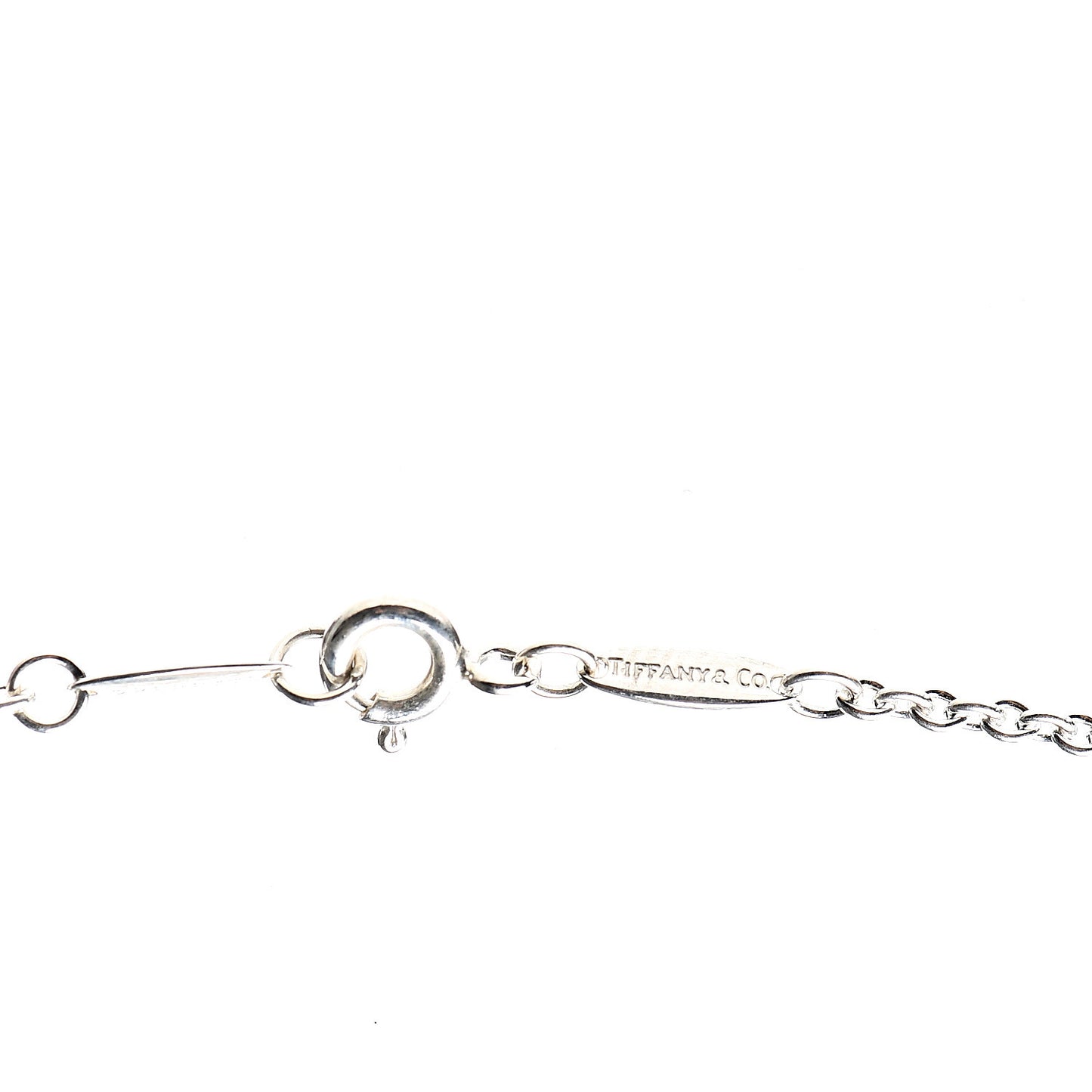 Sterling Silver Large Elsa Peretti Bottle Pendant Necklace