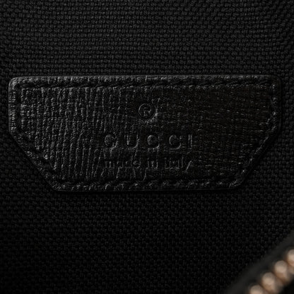 Gucci GG Supreme Monogram Textured Calfskin Retro Interlocking G Belt Bag Black 6 of 10