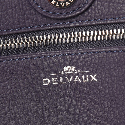 Delvaux Grained Calfskin Le Pin Tote Indigo 7 of 11