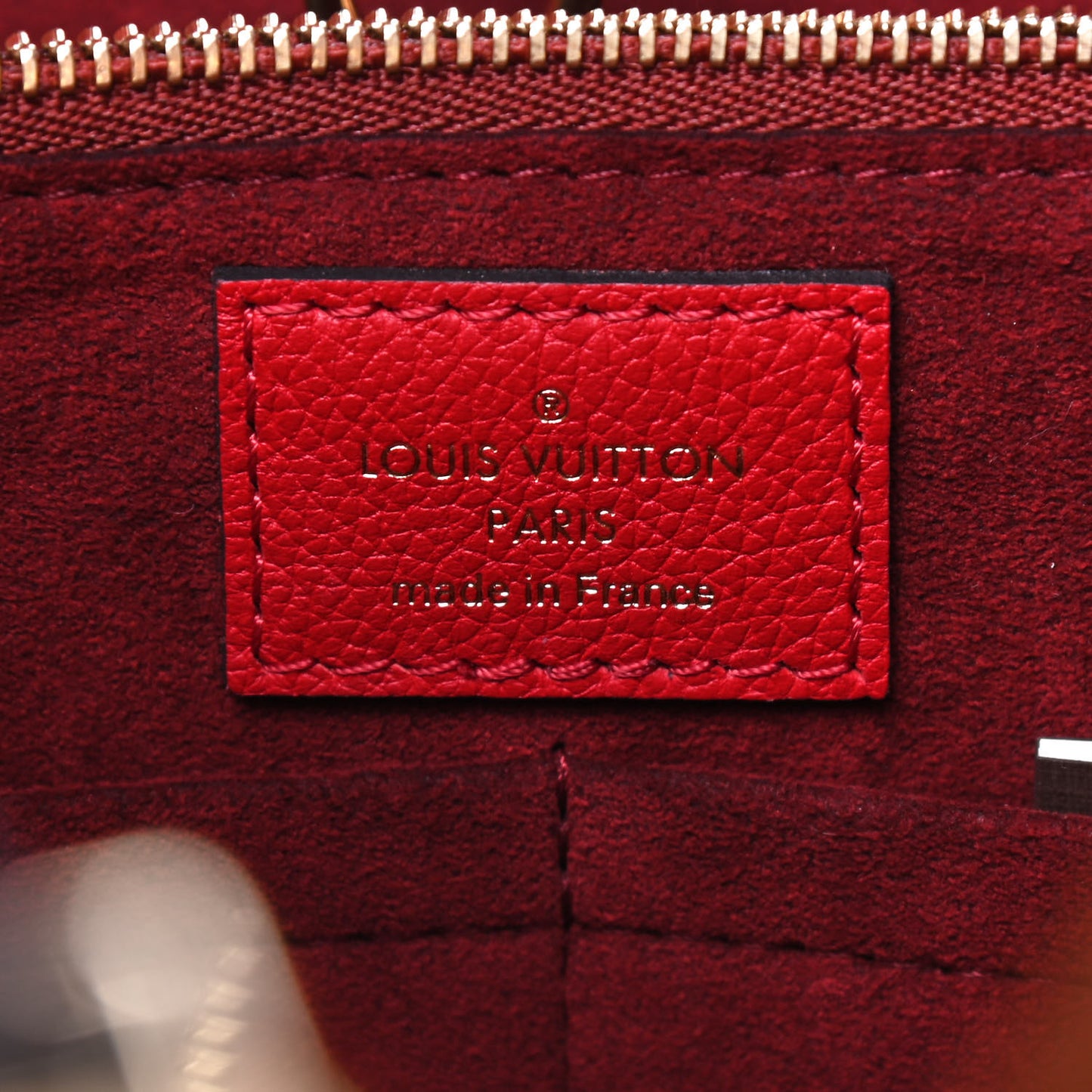 Calfskin Monogram Kimono Tote Cherry