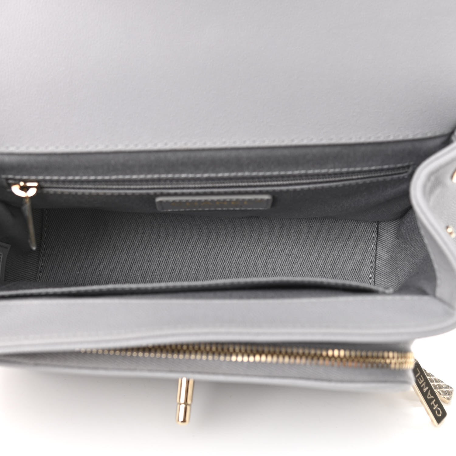 Chanel Caviar Quilted Medium Business Affinity Flap Grey 5 of 12