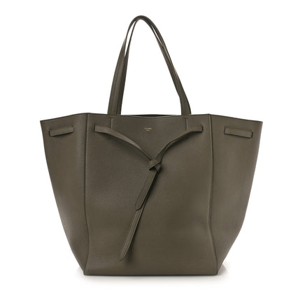 Celine Soft Grained Calfskin Small Belt Cabas Phantom Grey 1 of 8