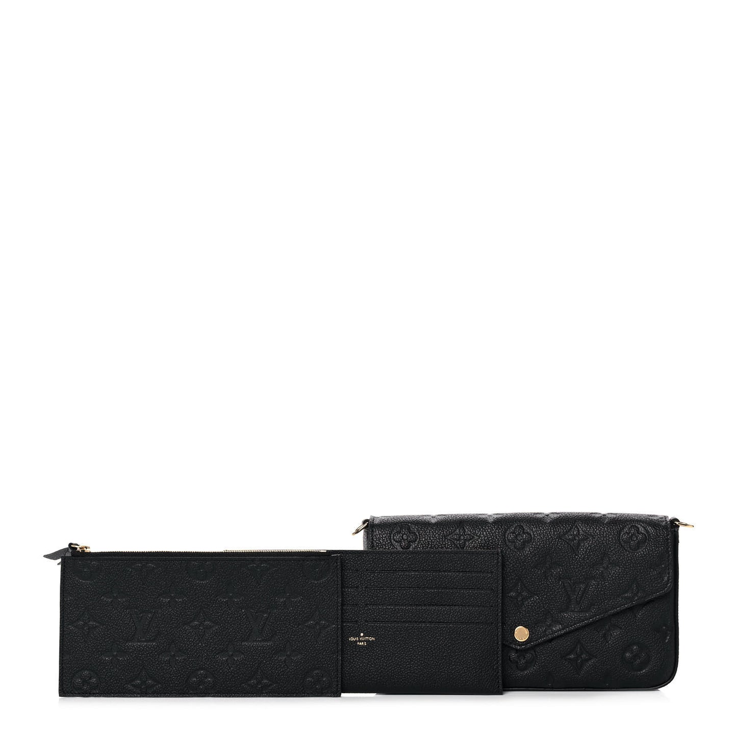 Empreinte Pochette Felicie Chain Wallet Black