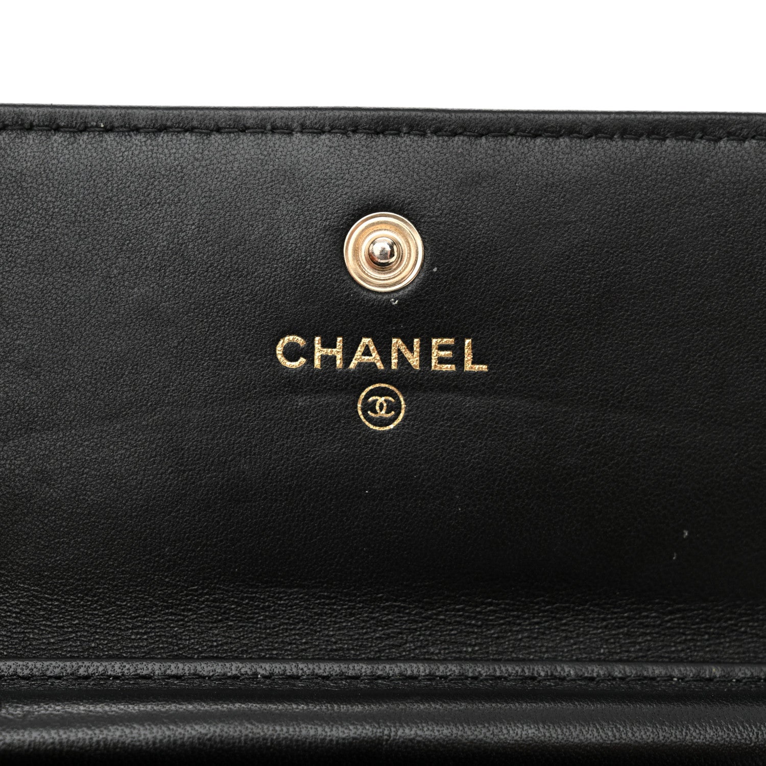 Chanel Lambskin Quilted My Chanel Lady Card Holder On Chain Black 6 of 12