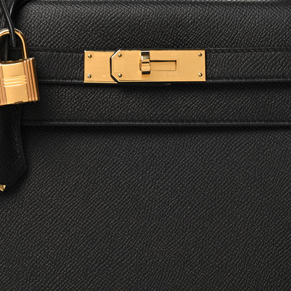 Hermes Epsom Kelly Sellier 28 Black 8 of 11