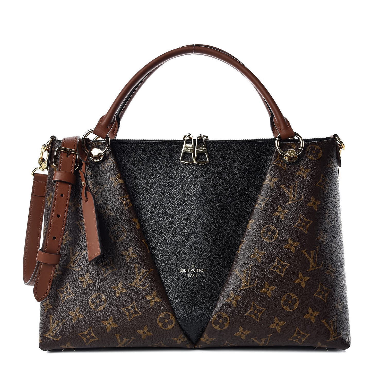 Monogram V Tote MM Black