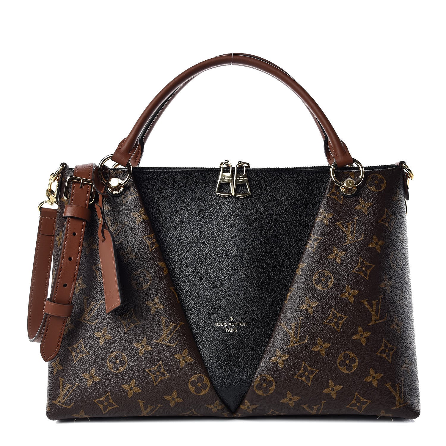 Louis Vuitton Monogram V Tote MM Black 1 of 10