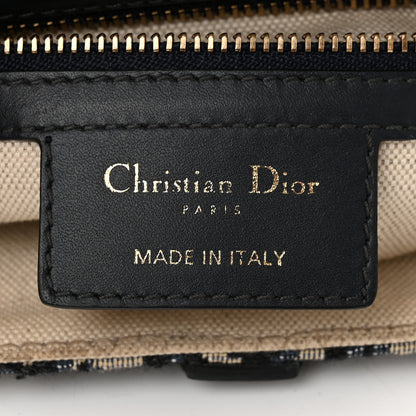 Christian Dior Oblique Saddle Bag Blue 6 of 10