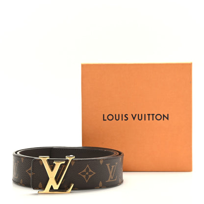 Louis Vuitton Monogram Calfskin 40mm LV Initiales Reversible Belt 100 40 7 of 7