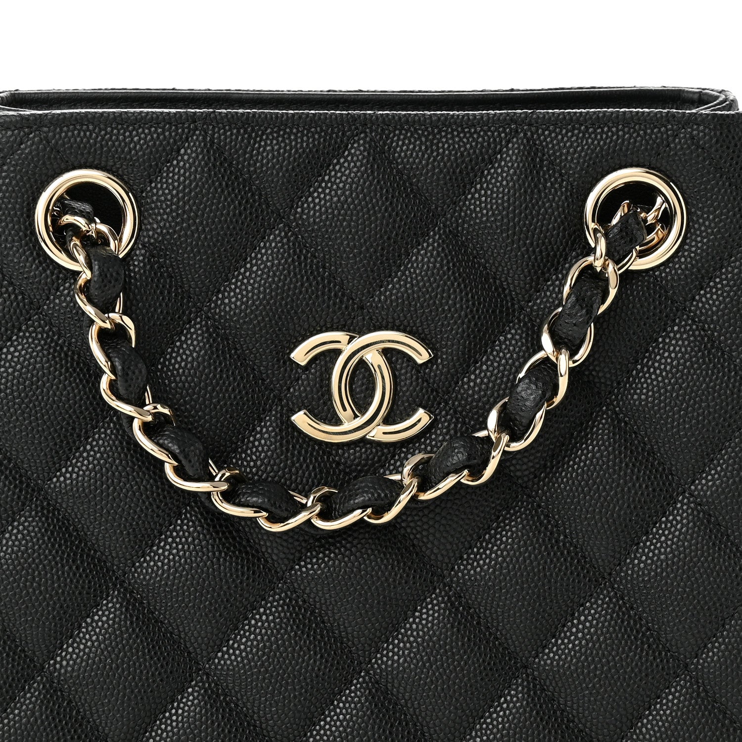 Chanel Caviar Quilted Mini Bucket Bag Black 7 of 11