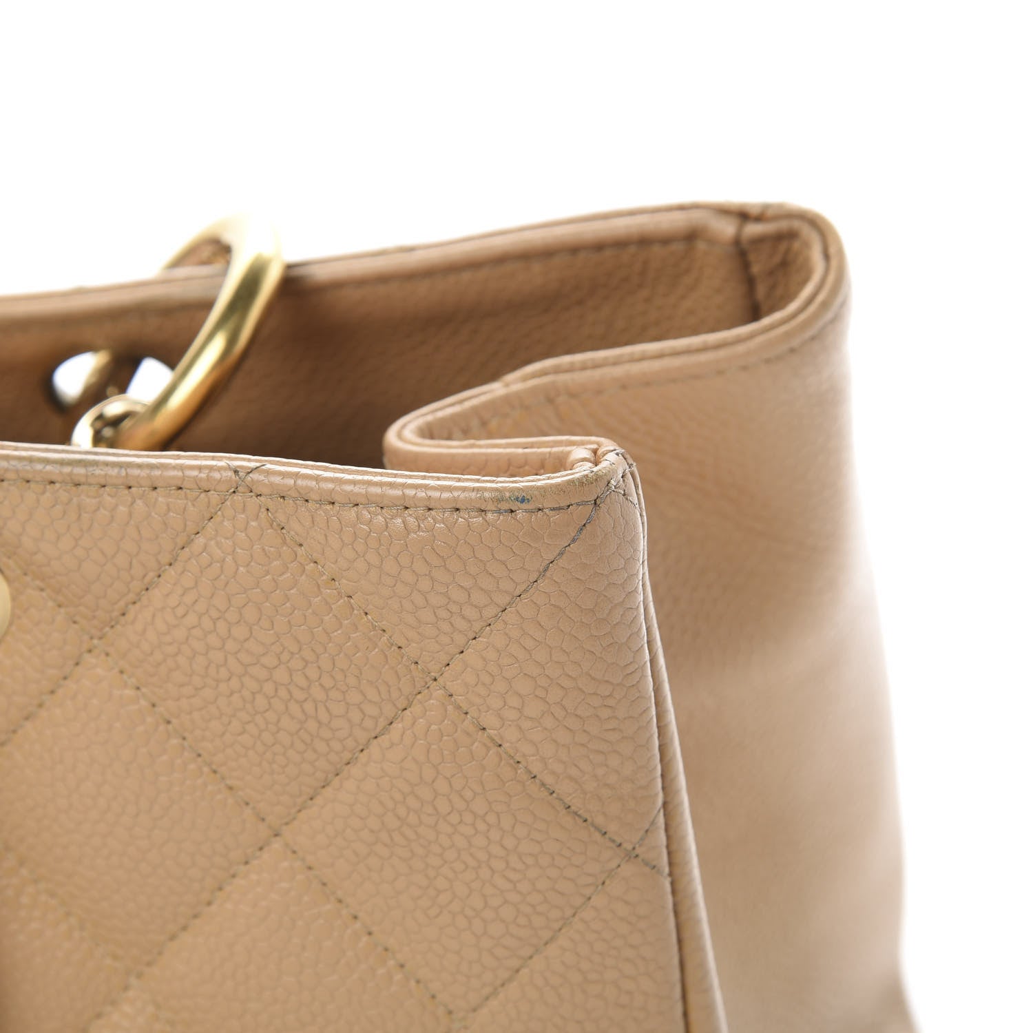 Chanel Caviar Quilted Grand Shopping Tote GST Beige 19 of 22