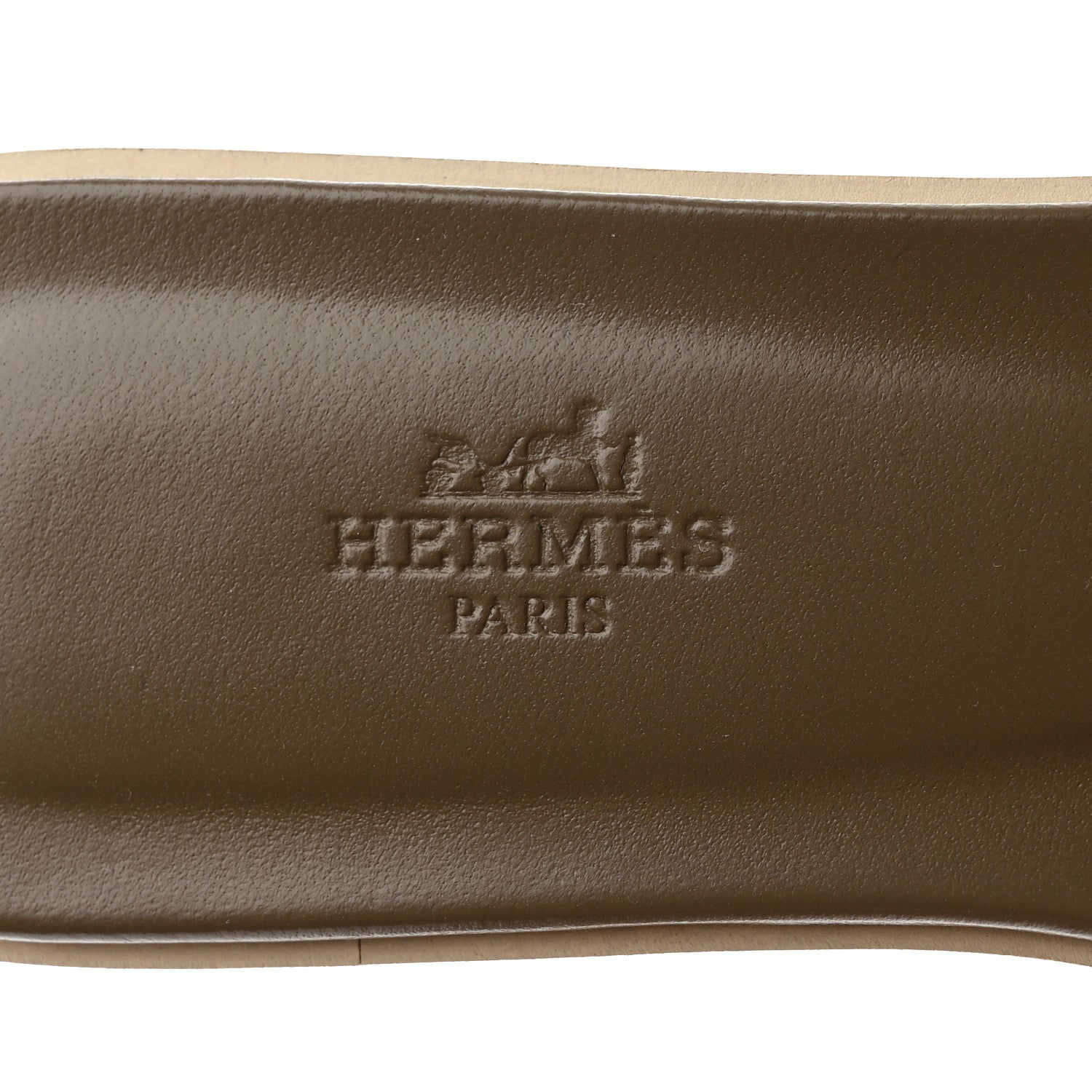 Hermes Epsom Oran Sandals 38 Etoupe 6 of 9