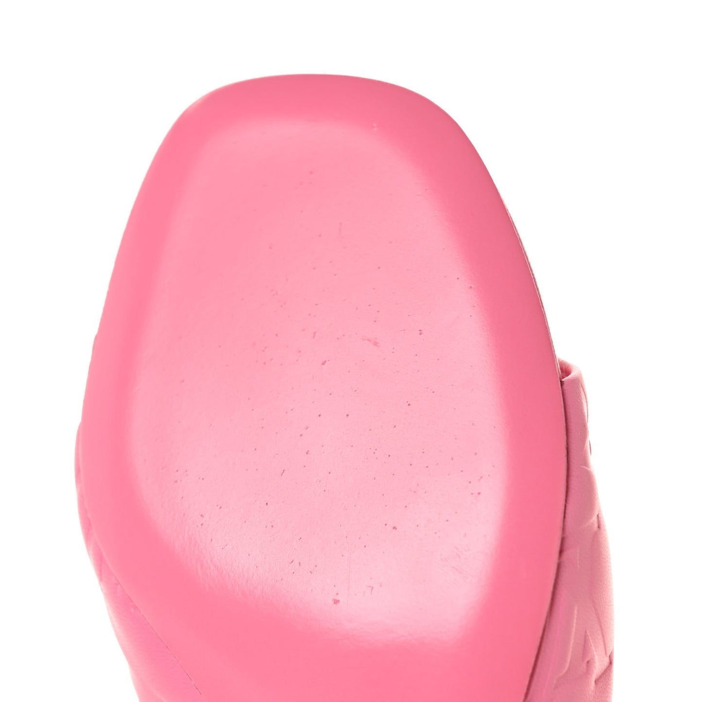 Lambskin Embossed Monogram Revival Mules 37.5 Rose Pop