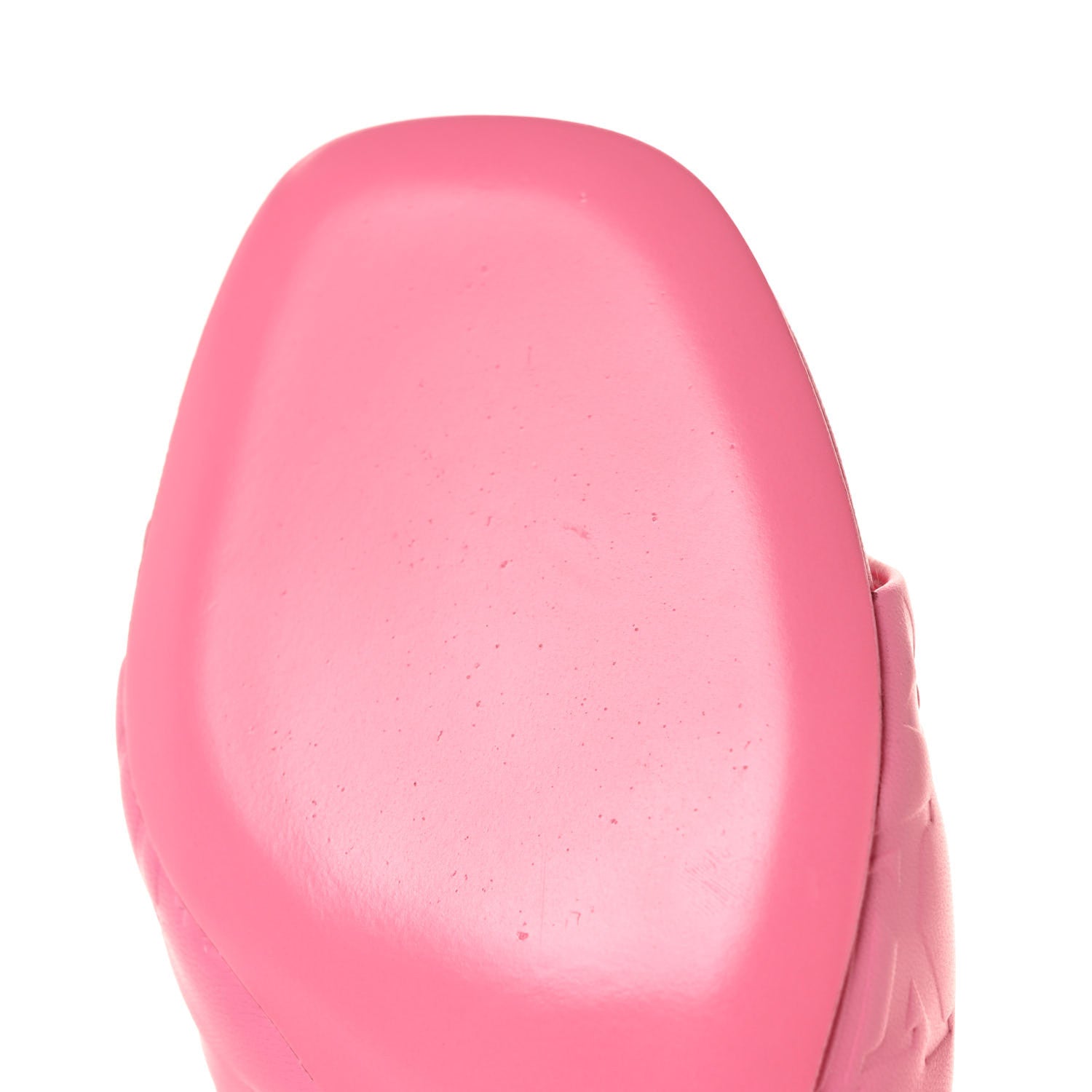 Louis Vuitton Lambskin Embossed Monogram Revival Mules 37.5 Rose Pop 9 of 9