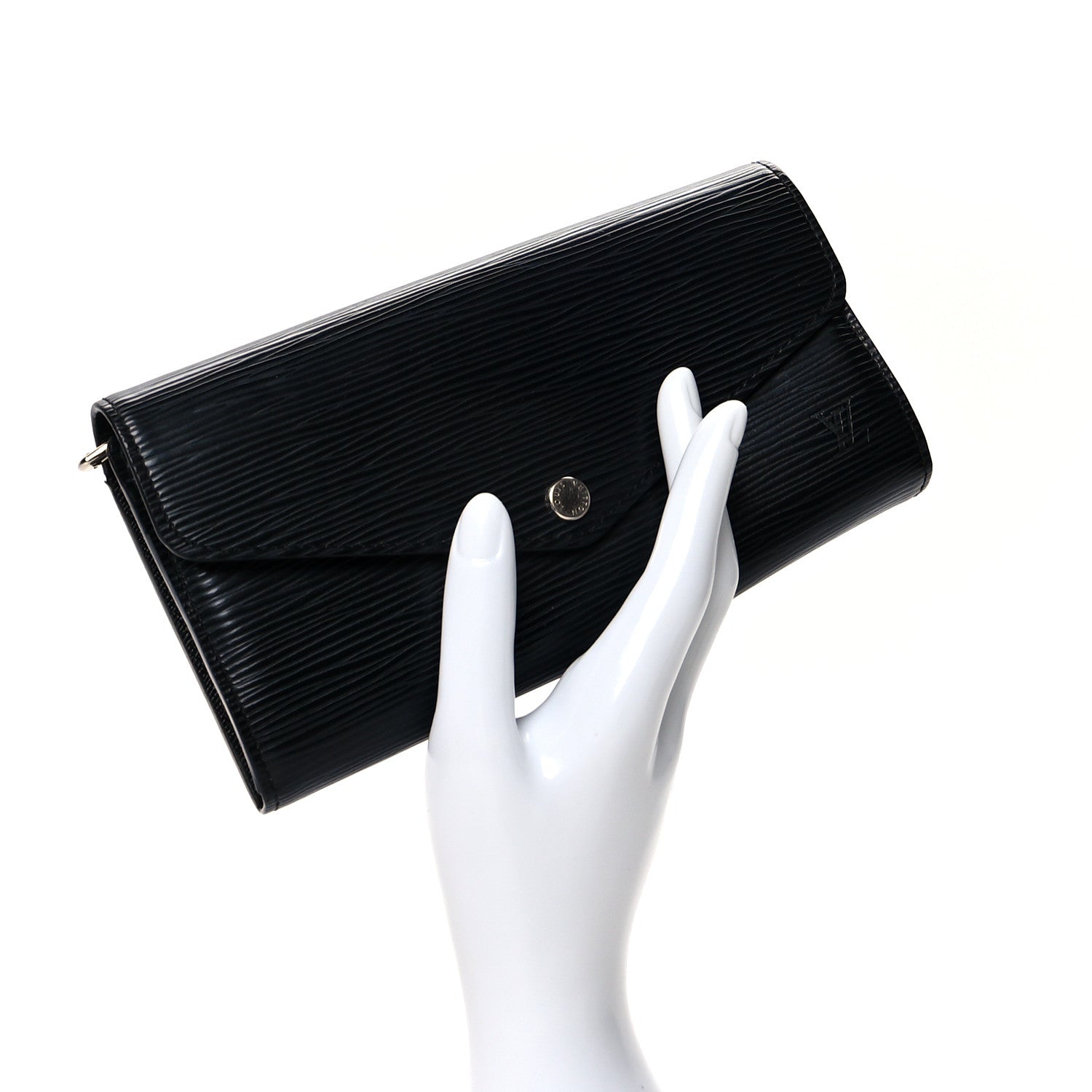 Louis Vuitton Epi Sarah Wallet NM Black 2 of 7