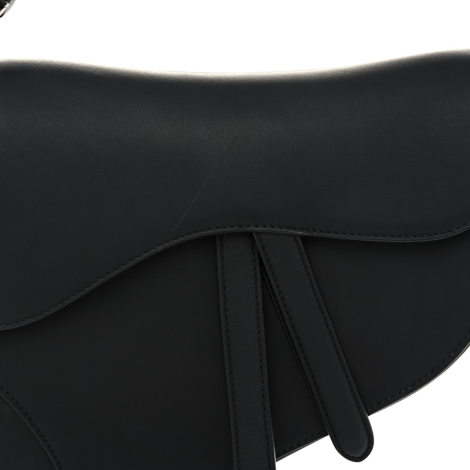 Christian Dior Ultra Matte Calfskin Saddle Bag Black 8 of 11