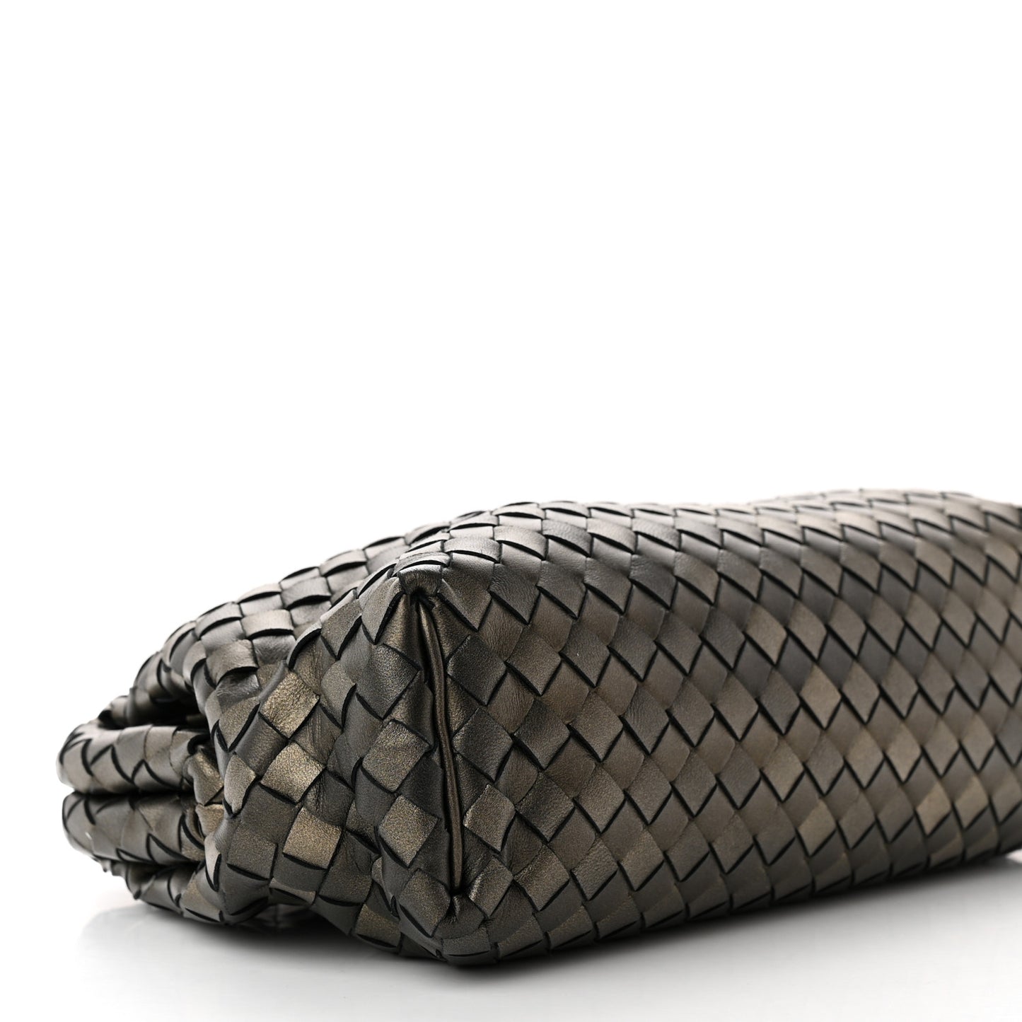 Nappa Intrecciato The Lauren 1980 Clutch Platinum